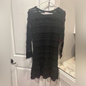 Bongo Black Lace Dress JUNIORS XL NWT